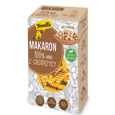makaron 100% mąki z ciecierzycy