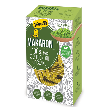 makaron 100% z mÄ…ki z zielonego groszku